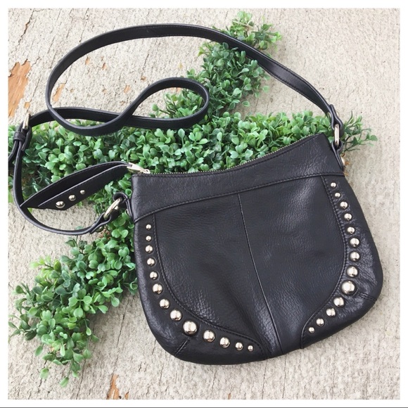 b. makowsky Handbags - B. Makowski Studded Leather Mini Shoulder Bag